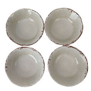 AL FRESCO Hobby Lobby Rustic Farmhouse Crackle Melamine Bowls Set of 4
